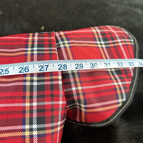 Red Plaid Doberman Pinscher Coat - Picture 7 of 7